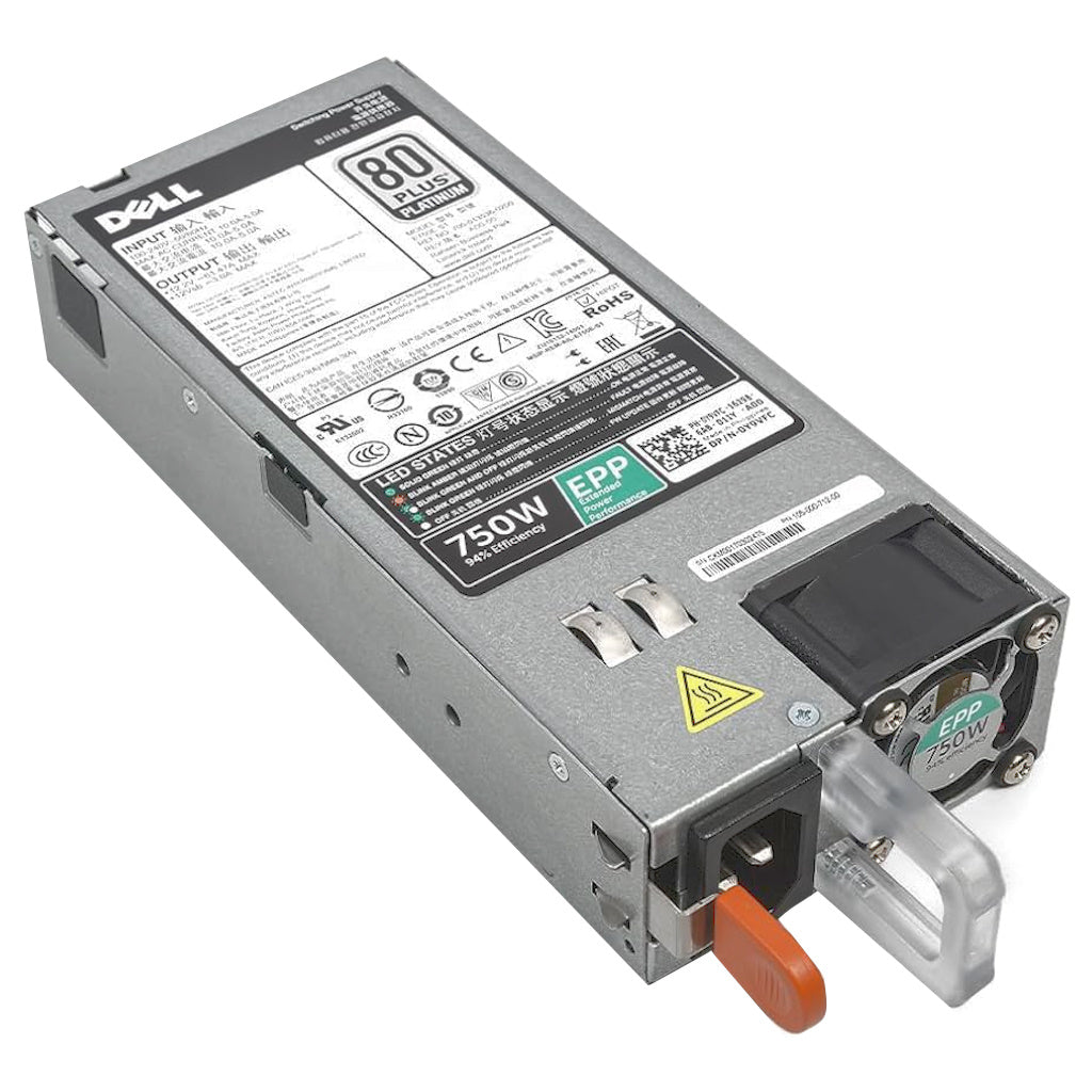0Y9VFC DELL 750W Power Supply 80+ Platinum For R730XD R730 R630 T630 T430