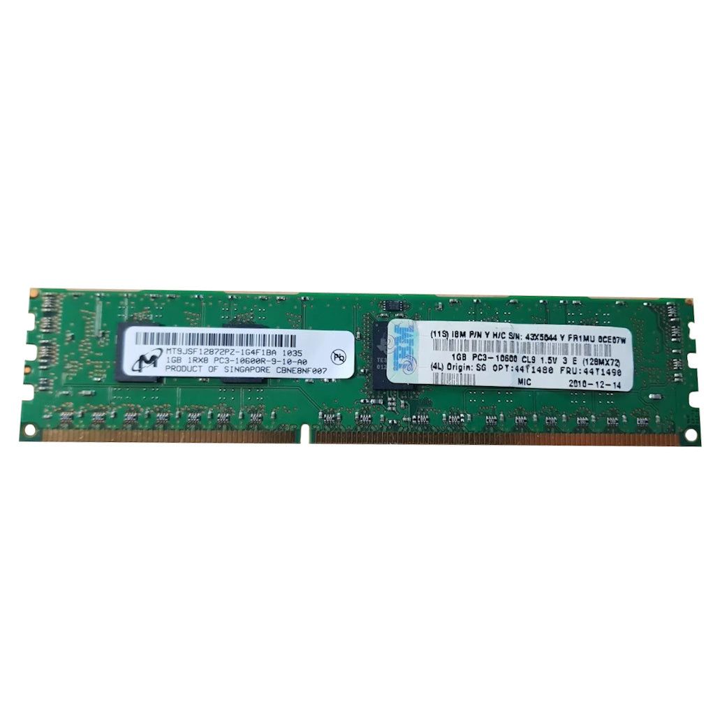 44T1490 IBM 1GB DDR3 1333MHz Memory PC3-10600R