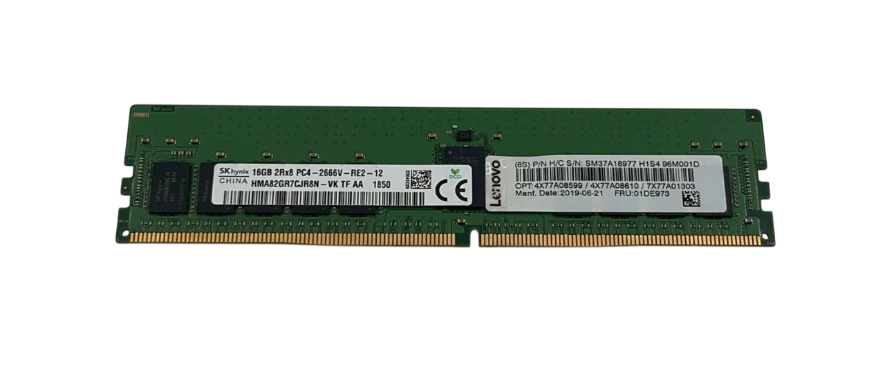 HPE Hynix 16GB 2Rx8 PC4-2666V-R DDR4 RDIMM ECC Memory HMA82GR7CJR8N-VK 840756-91