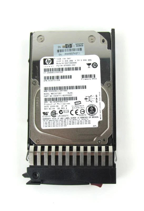 HP 418398-001 72GB 15K SAS 2.5 SFF DP HDD HARD DISK DRIVE