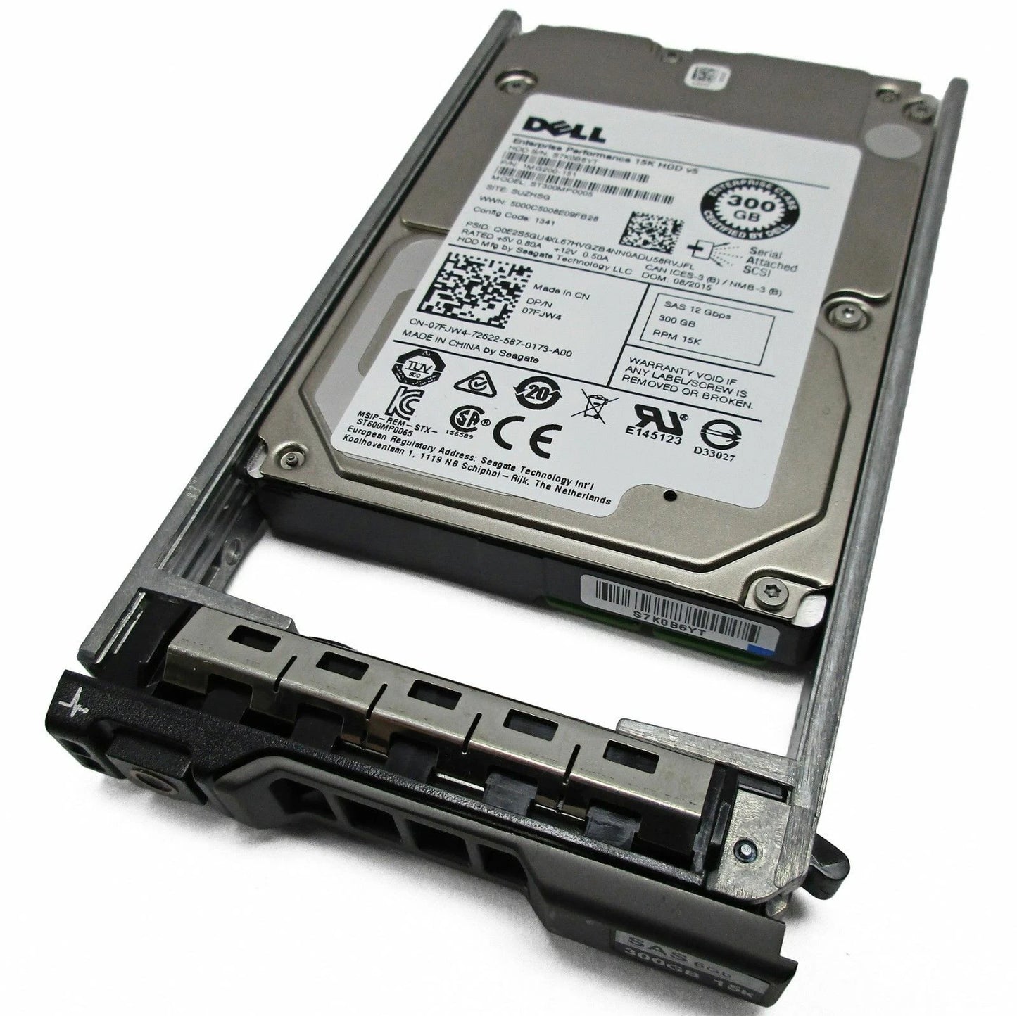 7FJW4 Hard Drive 300GB 15K RPM 12Gb/s 2.5"