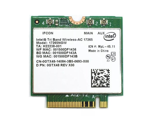 Dell 0GTX48 Intel Tri Band Wireless-AC 17265NGW 867M REV X01