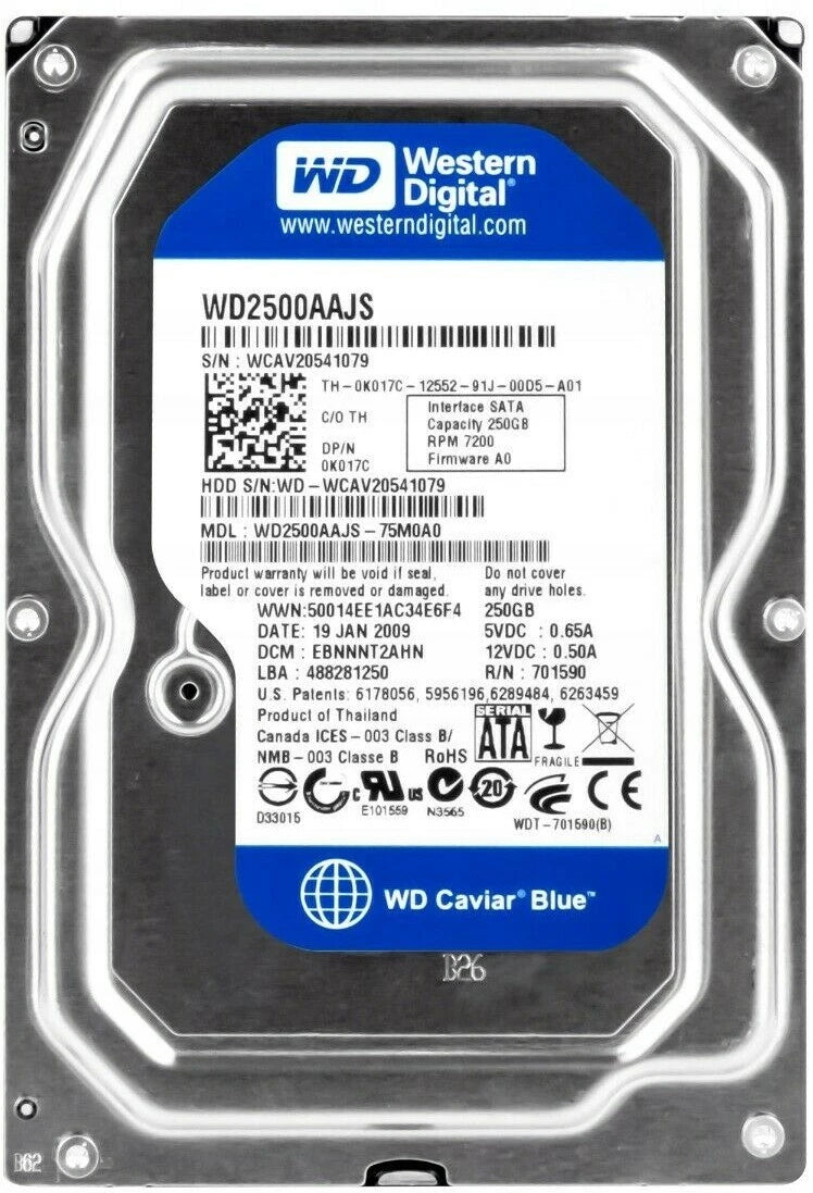 0k017c Disco Duro Dell 250gb Sata Ii 3.5