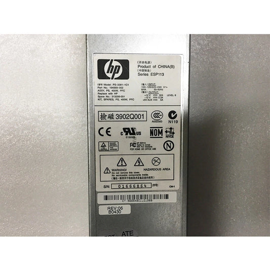 HP Compaq DL380 G3 Power Supply 194989-002