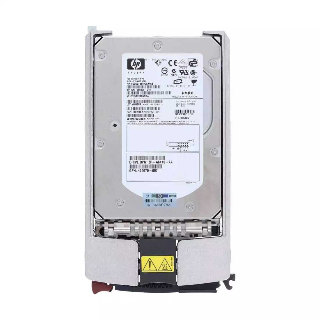 HDD HP 286778-B22 72.8 GB 15K 3.5"