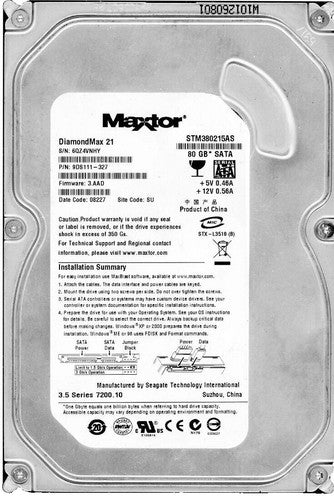 391335-004 Maxtor Disco Duro 250gb