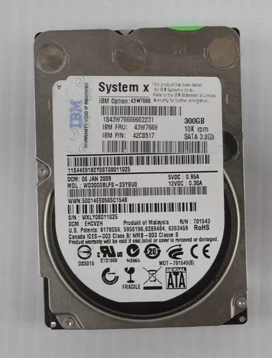 IBM 43W7673 300GB HDD 2.5" SATA