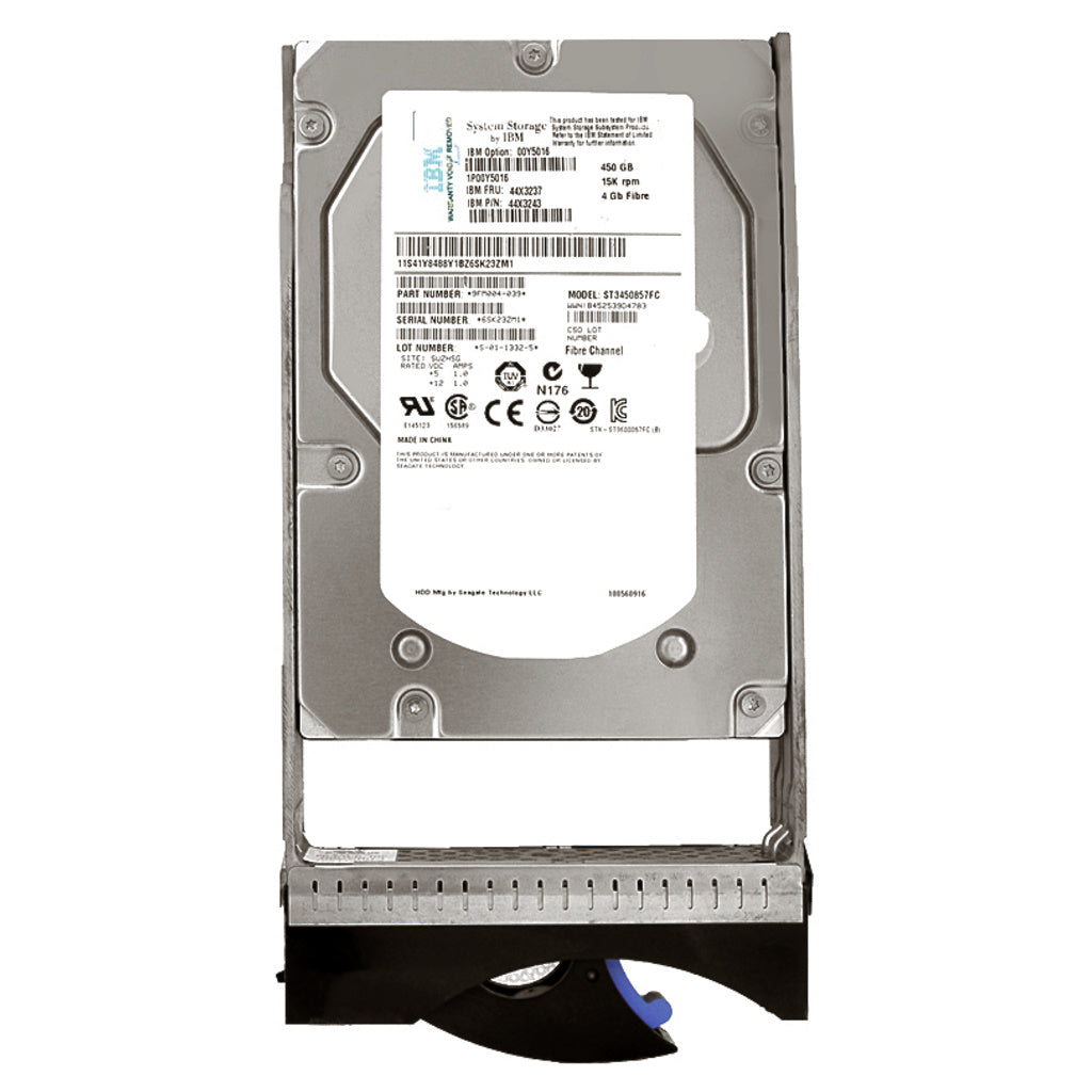 44X3237 IBM 450GB Hard Drive FC 3.5" 15k RPM 4GBps 44X2450 44X2451 46C8842 5512 00Y5016 44X3243