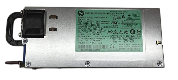 HP 1200W CS Platinum Power Supply 656364-B21 643933-001 643956-101