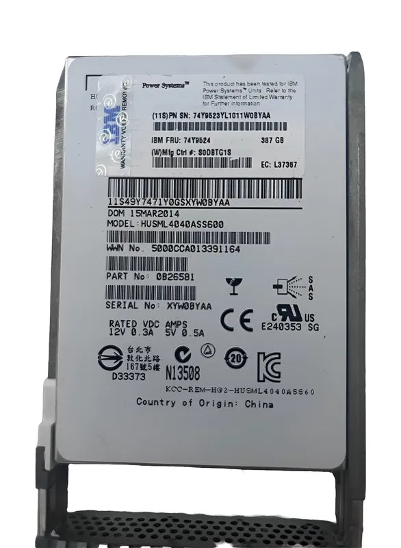 74Y9524 IBM HDD 387GB SSD