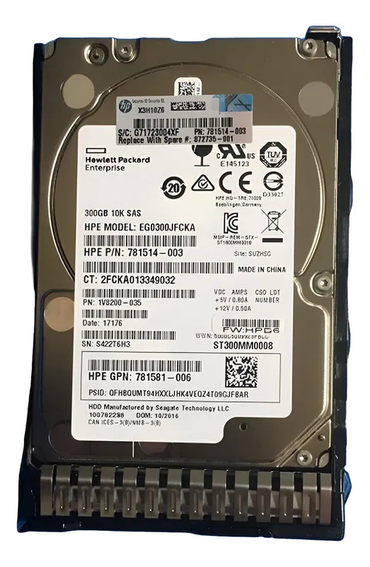 872735-001 Hp Disco Duro 300-gb 2.5 Sas