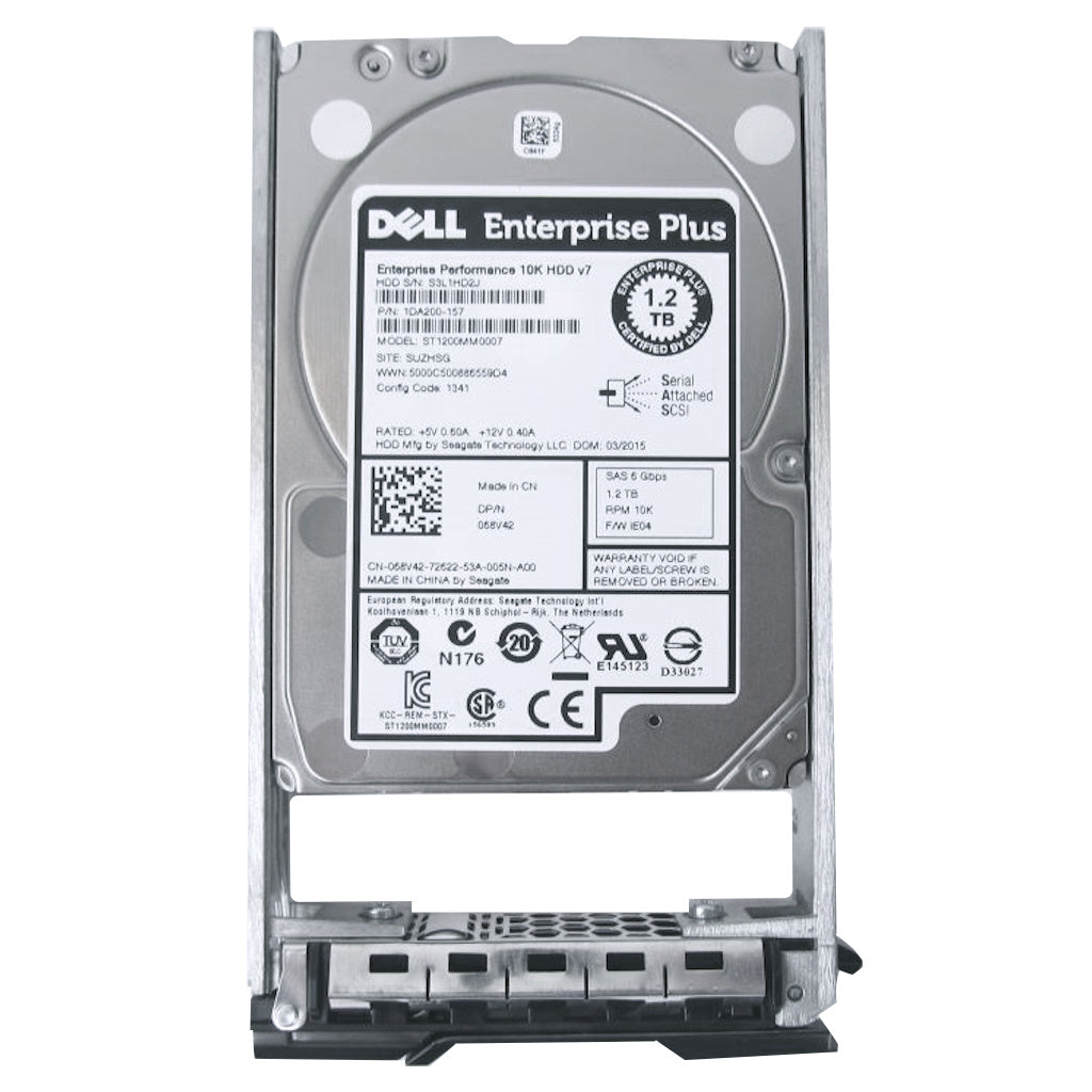CML-1DA200-157-SC220 Compellent Hard Drive 68V42 tray 7D4F6 1.2TB SAS 2.5" 10k RPM 6GBps