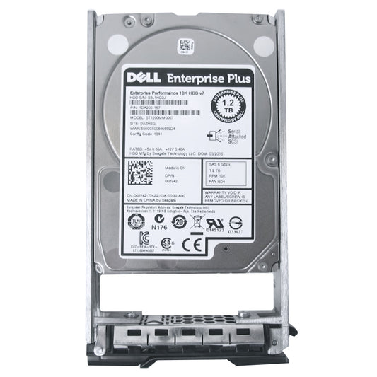 CML-1DA200-157-SC220 Compellent Hard Drive 68V42 tray 7D4F6 1.2TB SAS 2.5" 10k RPM 6GBps