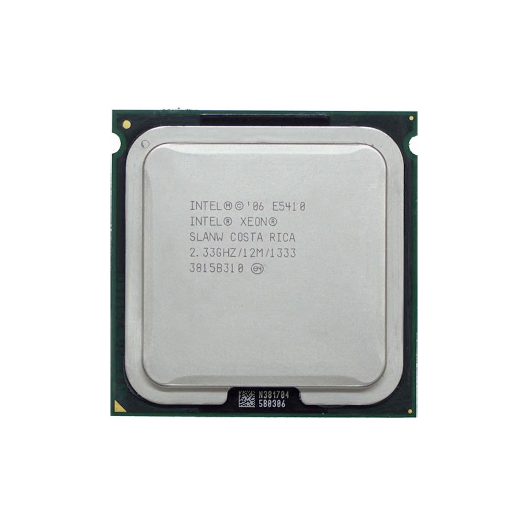 E5410 Intel Xeon 4-core 2.33 GHz, 12M Cache, 1333 MHz FSB