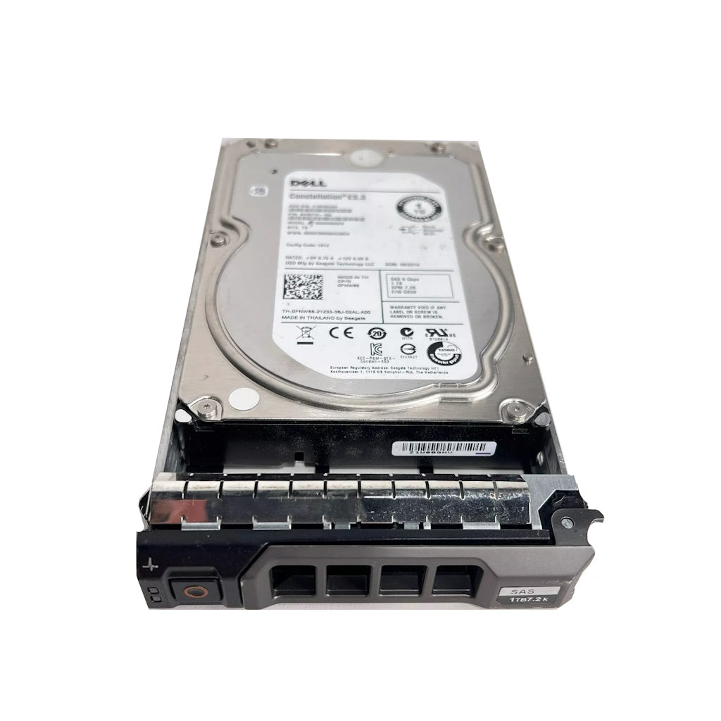 FNW88 Dell 1TB HDD SAS 3.5" 7.2k RPM w/F238F