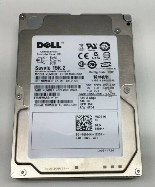 Dell J084N 146 GB 15K 6G SAS 2.5" HDD