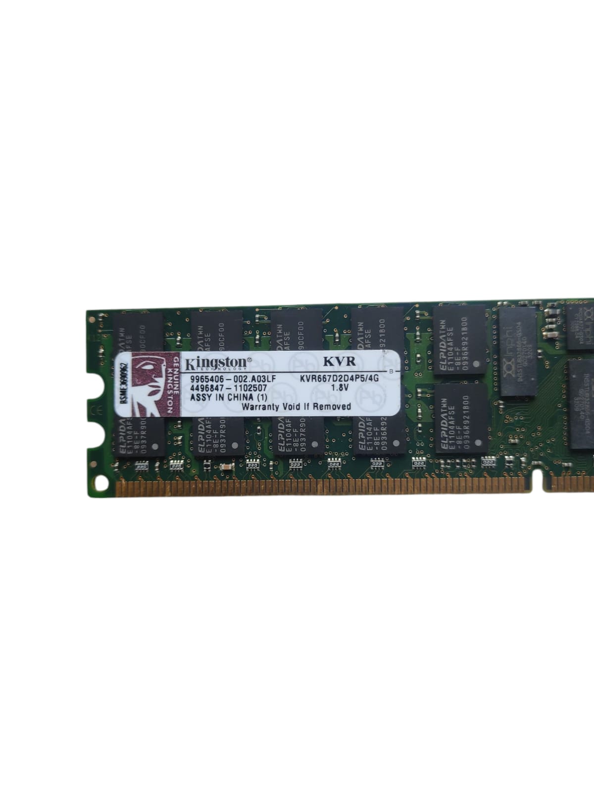 KVR667D2D4P5/4G