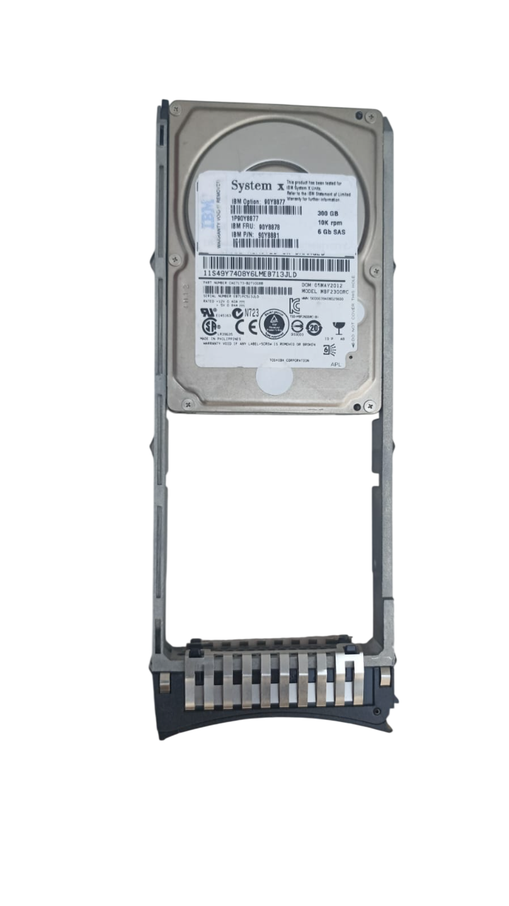 90Y8878 90Y8881 IBM 300GB 10K RPM 6Gb/s 2.5" SAS Hard Drive