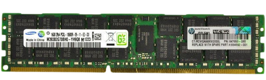 HP 647901-B21 16GB PC3L-10600L QUAD RANK MEMORY