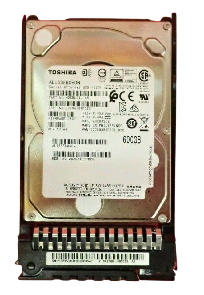 Huawei FusionStorage 600GB 10K SAS 12Gb/s 2.5" HDD SAS10K-600G2S-A2 02353KFD