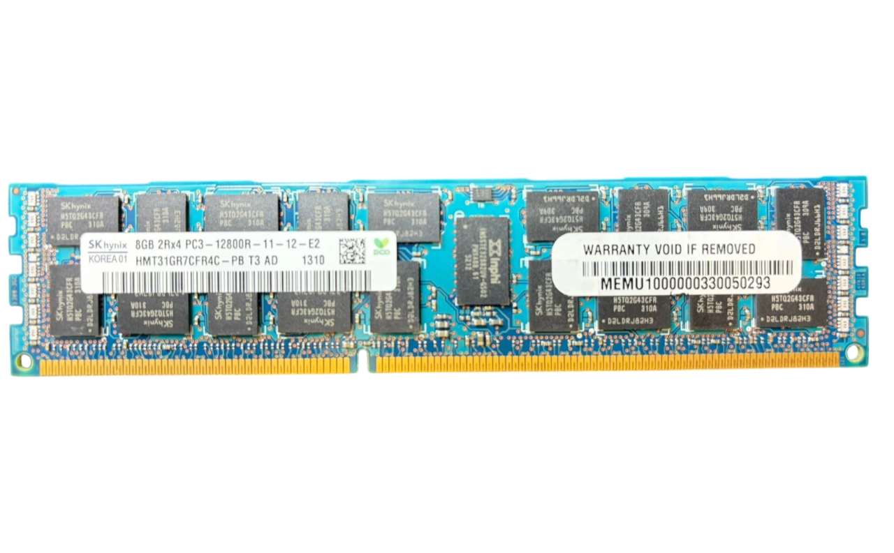 Hynix HMT31GR7CFR4C-PB 8GB DDR3 REG ECC PC3-12800 CL11 1GBX72 512MX4 1.5V 240P DIMM