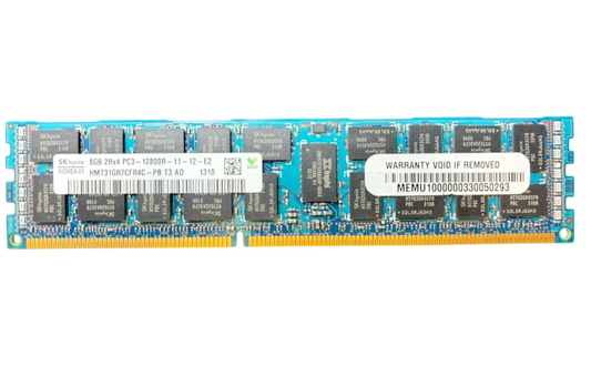 Hynix HMT31GR7CFR4C-PB 8GB DDR3 REG ECC PC3-12800 CL11 1GBX72 512MX4 1.5V 240P DIMM