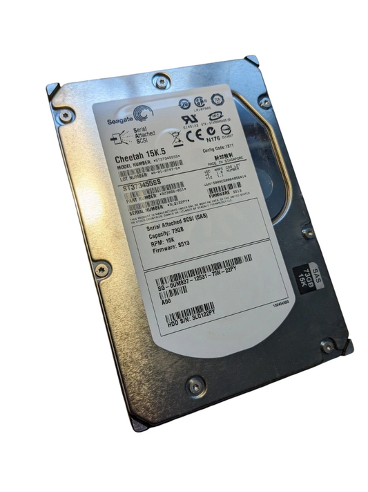 0GY581 GY581 DellSeagate Cheetah 73 GB 15k 3 GbS 3,5 SAS HDD ST373455SS Servidor