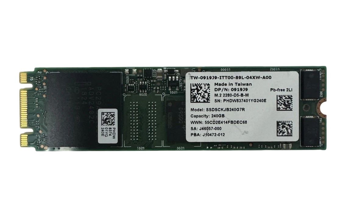 Dell 919J9 Solid State Drive SSD 240GB SATA SSDSCKJB240G7R  0919J9