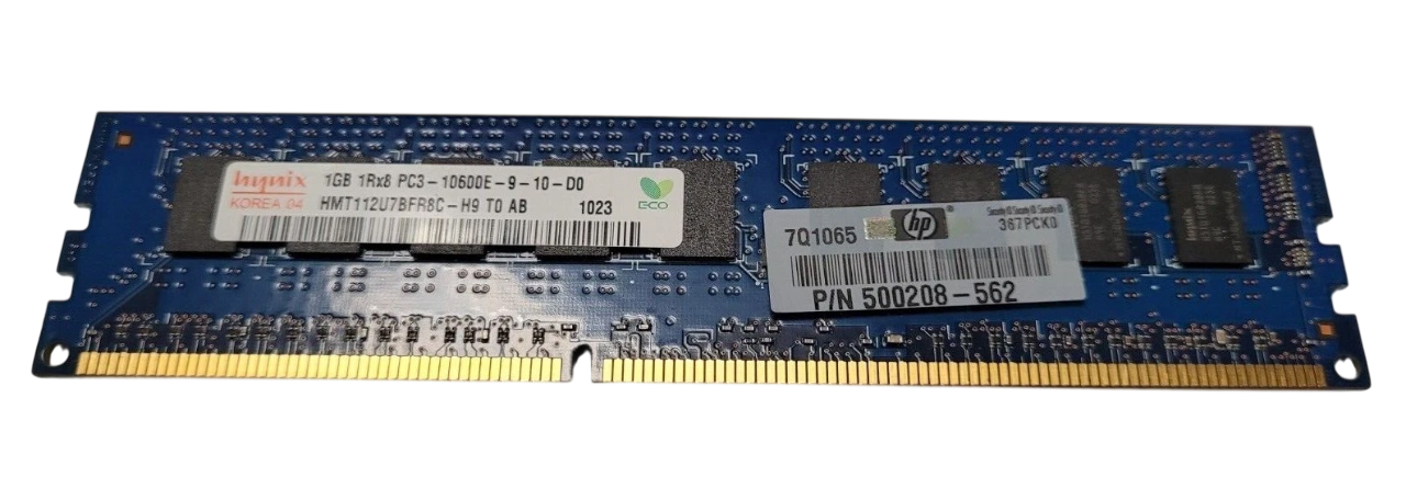 Hynix 1GB RAM Server HMT112U7BFR8C-H9 PC3-10600E ECC 1333Mhz 1Rx8 1.5v CL9.
