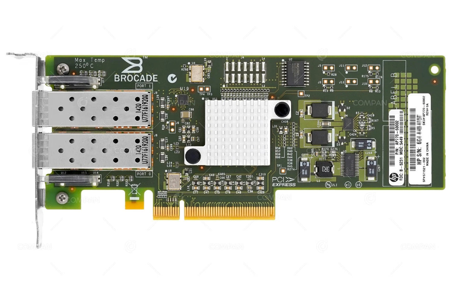 571521-002 LP HP 82B DUAL PORT 8GB FC HBA ADAPTER PCI-E LOW PROFILE
