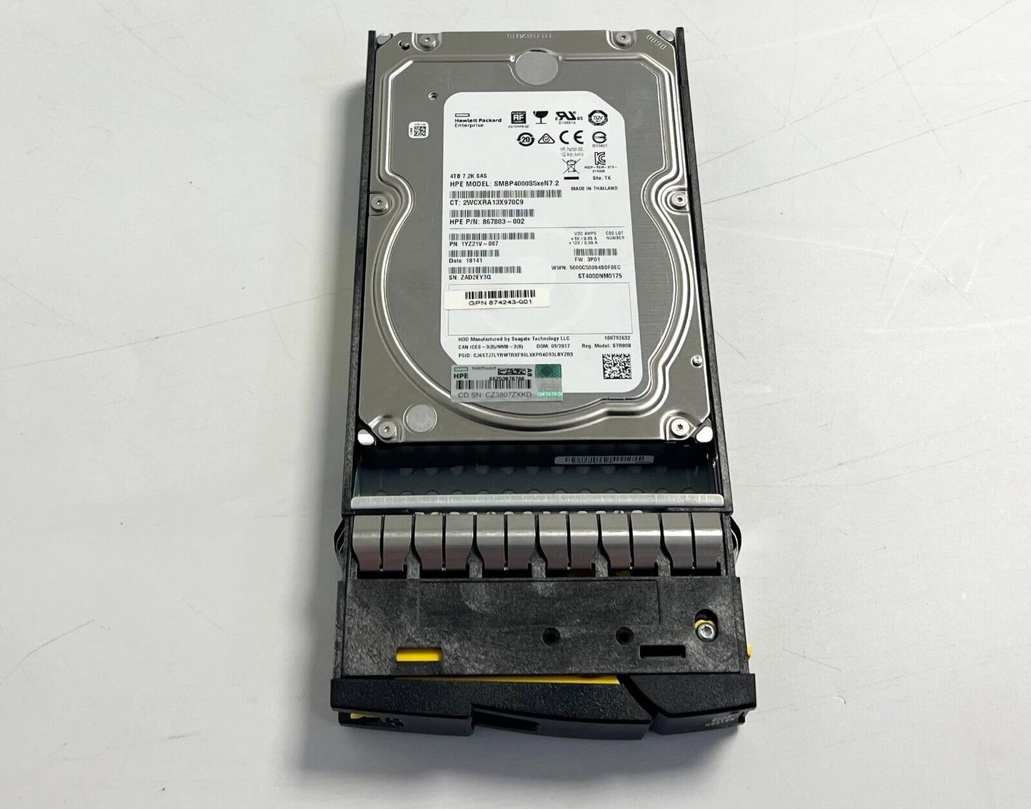 HP 823124-001 4TB 7.2K LFF 3PAR HARD DRIVE