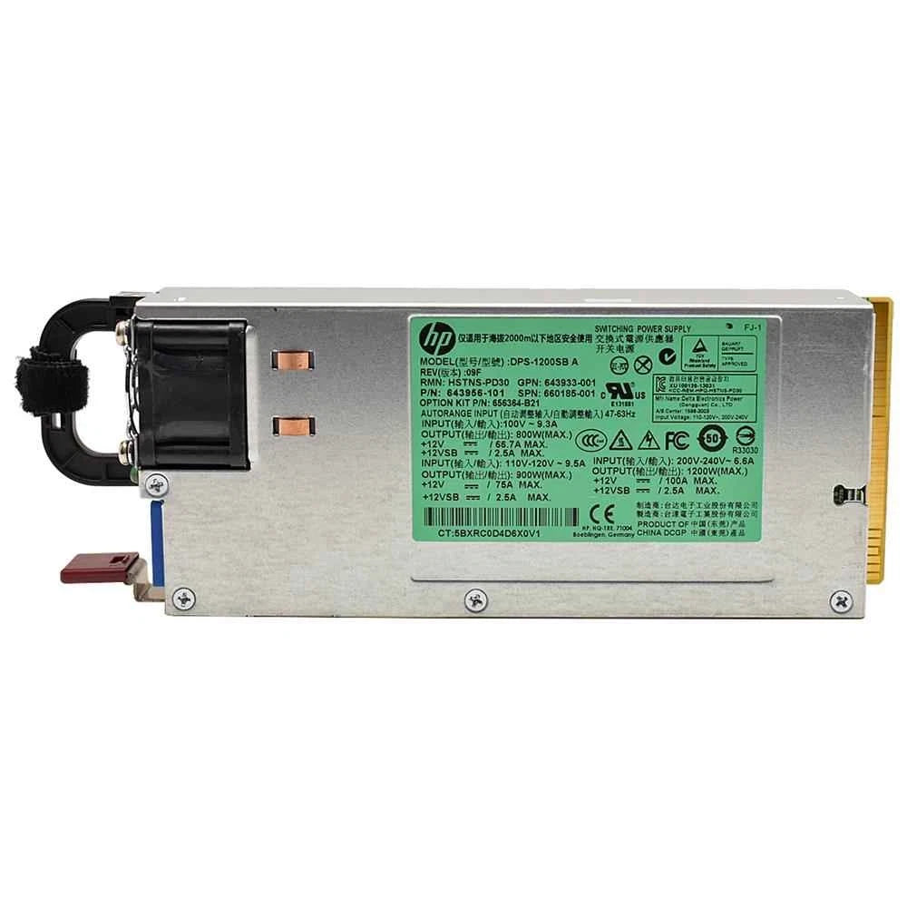 HP DPS-1200SB A Power Supply P/N 643956-101 HSTNS-PD30 1200Watt 660185-001
