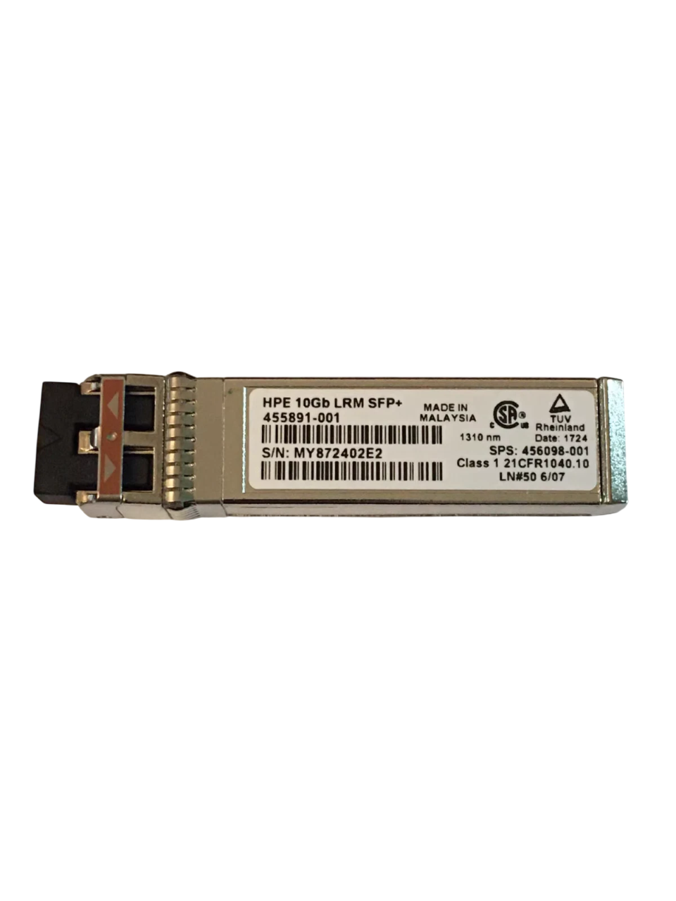 HP 10G Ethernet SFP+ LRM Transceiver Module BLc 455891-001 456098-001 455889-B21