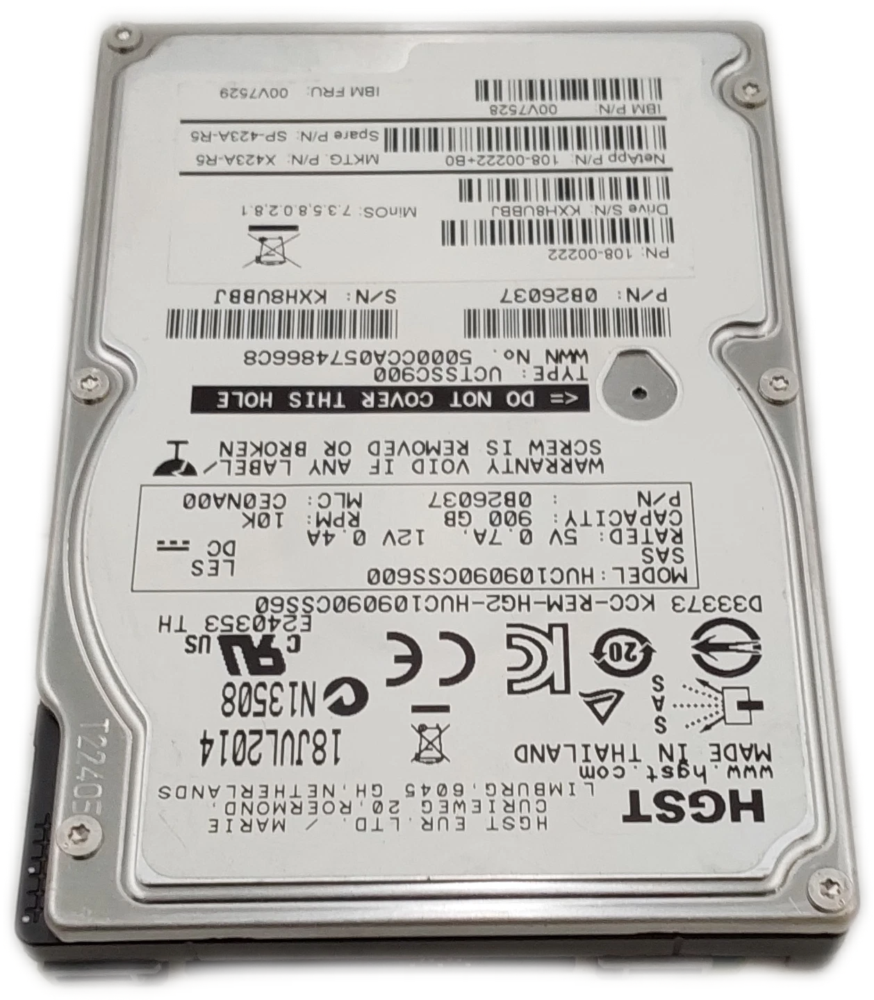 NetApp X423A-R5 900GB 10K RPM SAS 2.5″ HDD HGST Enterprise Drive