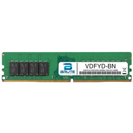 VDFYD - Dell Compatible 16GB PC4-21300 DDR4-2666Mhz 2Rx8 1.2v ECC UDIMM
