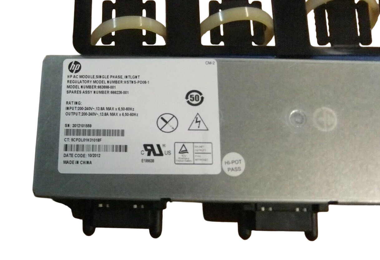 HP 666226-001 SINGLE PHASE INTELLIGENT POWER MODULE FOR BLC7000 - 677595-B21