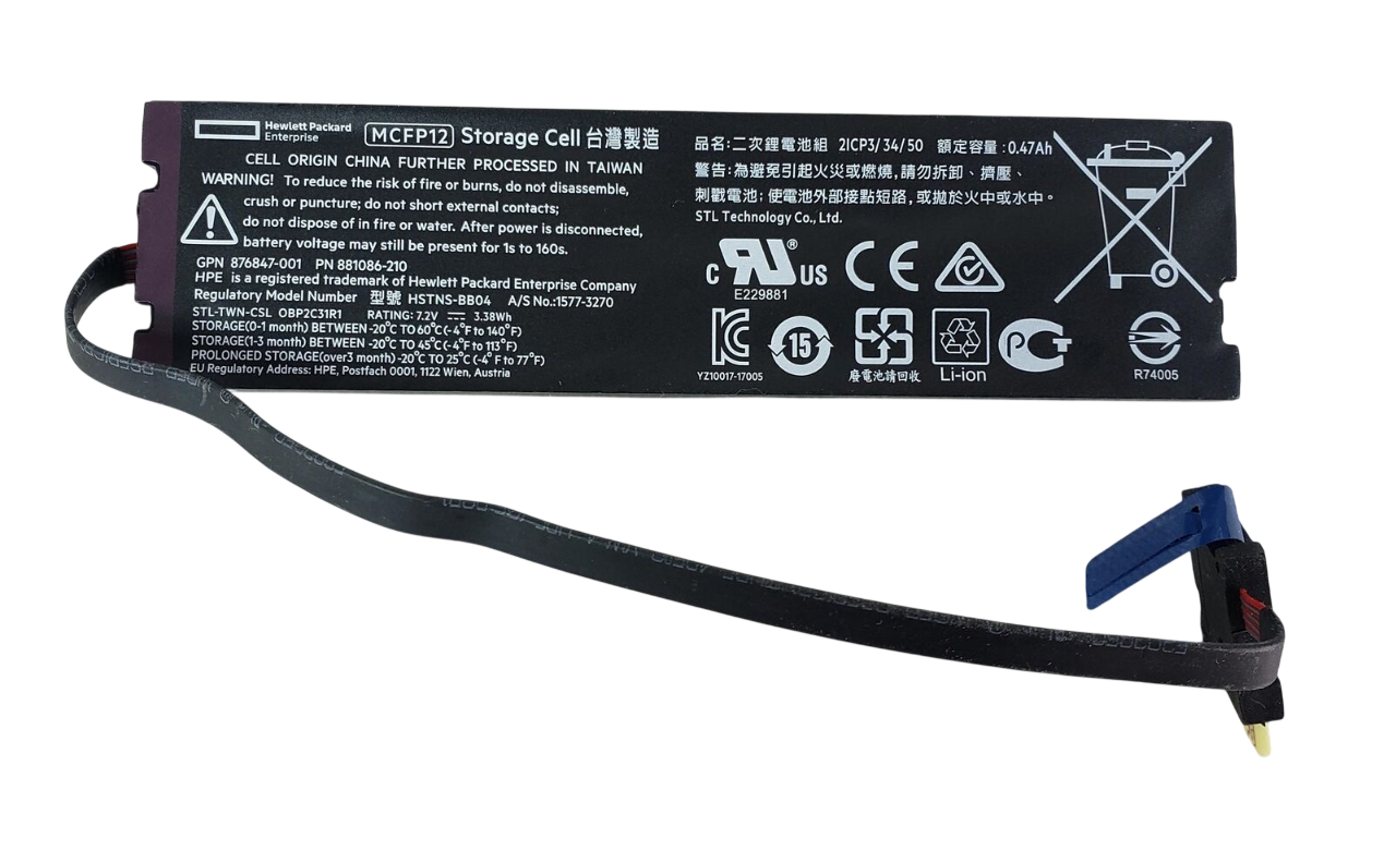 HPE 96 W Smart Storag L-ion Battery W/145 mm Cable