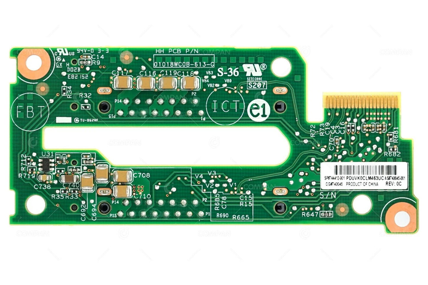 744412-001 HP BACKPLANE 2-BAY 2.5 SFF HDD SAS SATA FOR PROLIANT BL460C G9